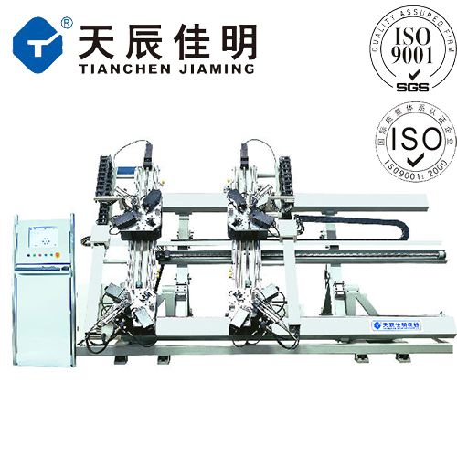 立式四头数控组角机LM4-CNC-100x1800x3000 断桥铝合金门窗加工设备